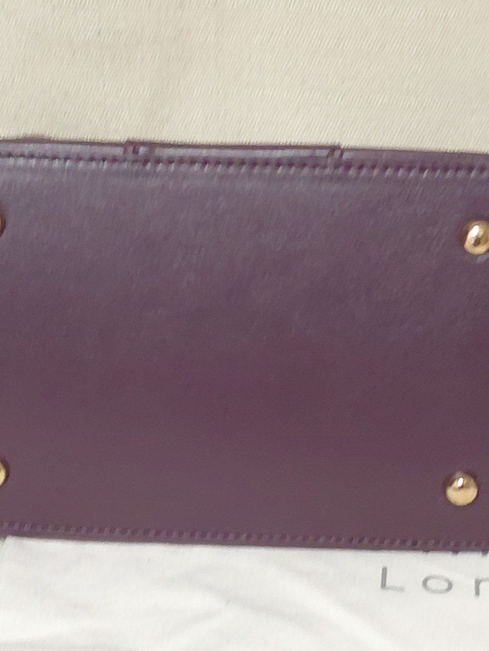 Pom Pom London Lambeth Plum 100% Leather Crossbody Bag with 2 Jacquard Straps - Picture 7 of 10